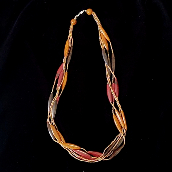 Multi-strand Beaded Necklace - Picture 1 of 9